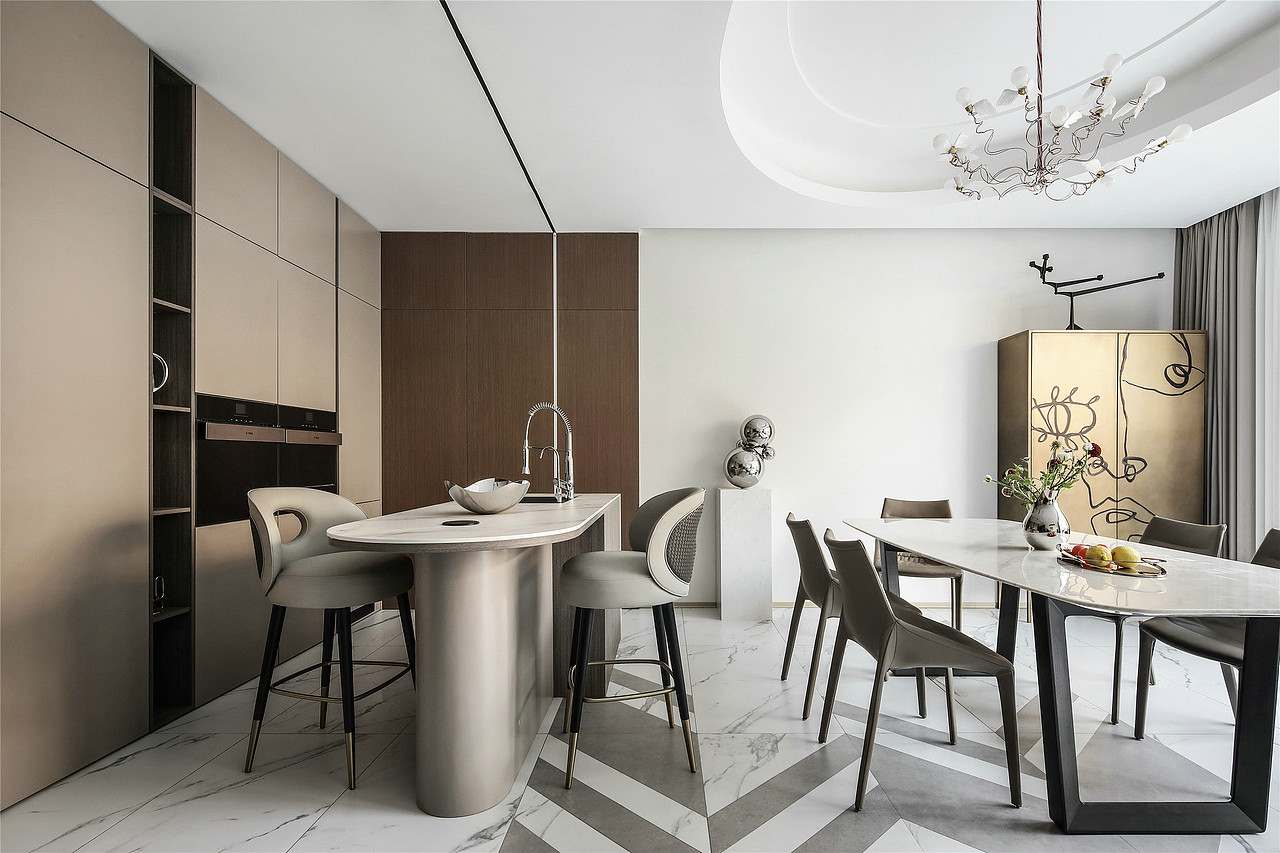 贵阳这波大平层设计，把“曲线高级感”玩成了家居顶流（图ZMzk4ODYzOTY4） - 家装设计 - 站酷设计师贵阳全案设计师冲原创素材 - 站酷ZCOOL