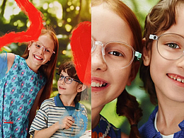 把可爱焊在镜头里/儿童眼镜拍摄
