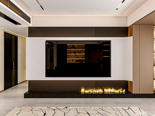 四川成都锦熙华庭鹭湾一号(138平方意式极简三居室)