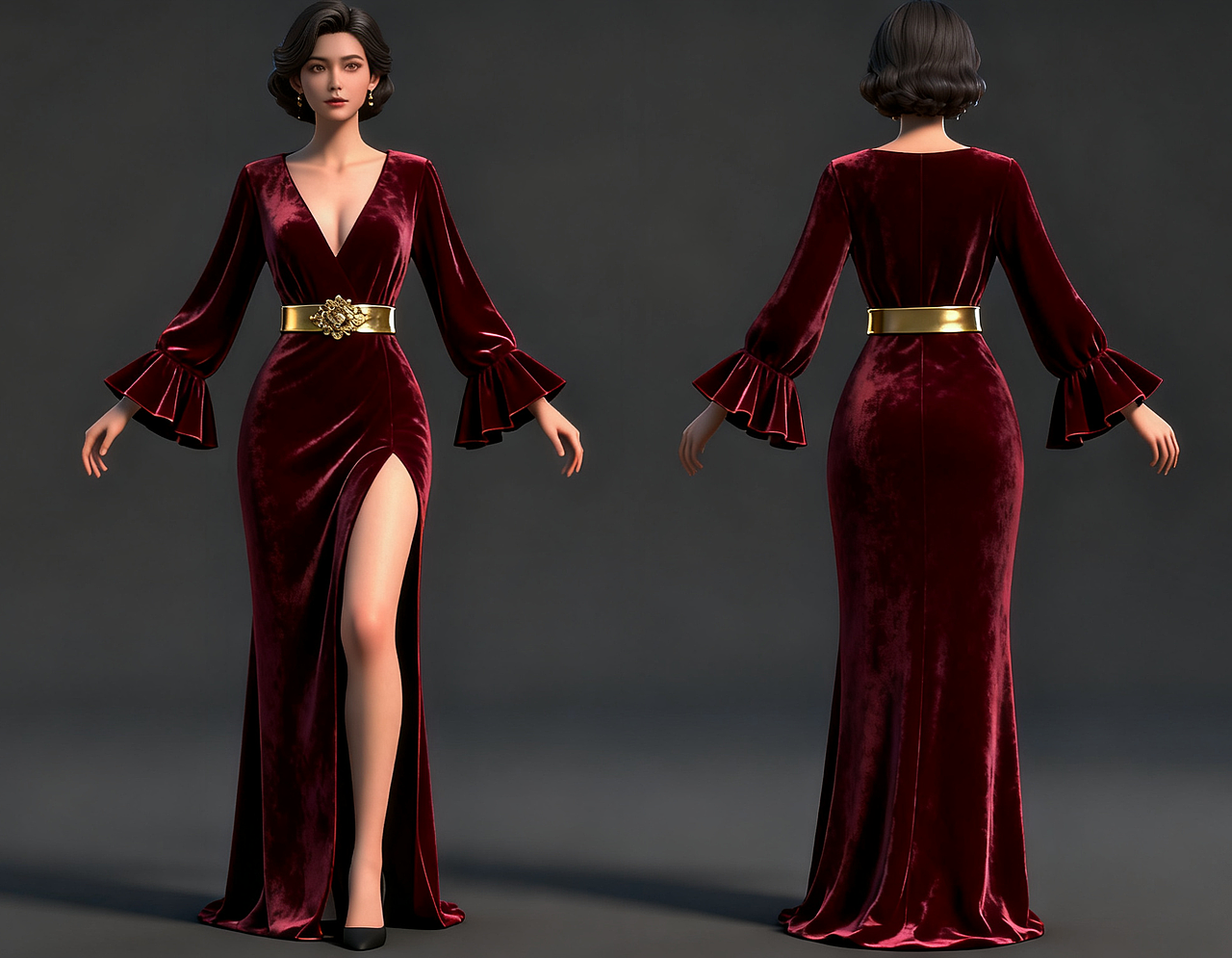 3D服装建模练习