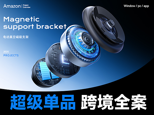 手机车载支架 | 品牌方案 | 亚马逊设计