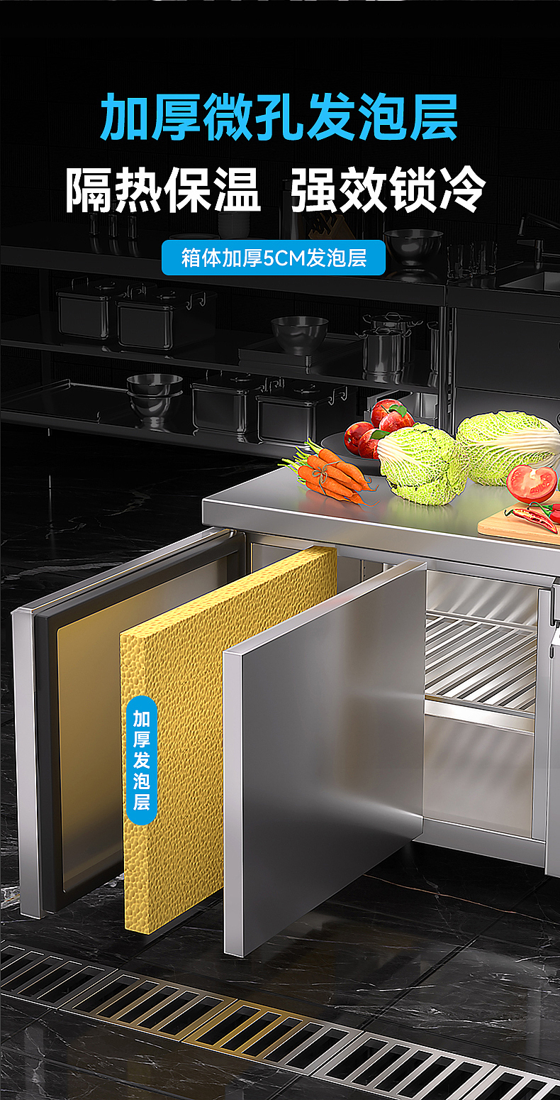 商用后厨冷藏工作台-电商设计（图ZMzk4ODcyNjEy） - 工业用品/机械 - 站酷设计师小豺_DESIGN原创素材 - 站酷ZCOOL