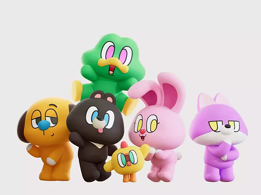 卡通ip建模渲染