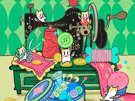 喵星裁缝铺:针脚里的治愈乌托邦