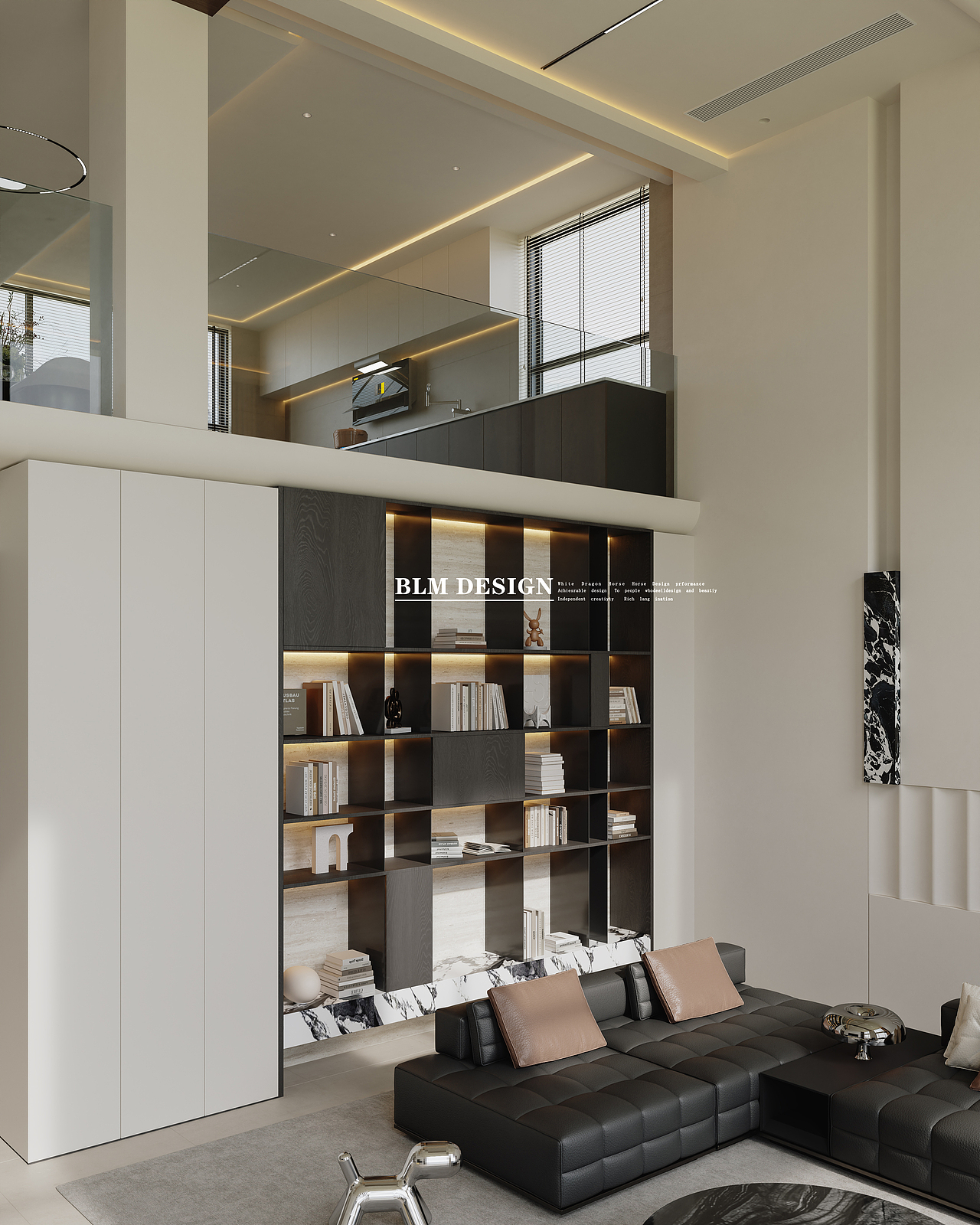 挑空别墅-白龙马效果图（图ZMzk4ODc4MDQw） - 家装设计 - 站酷设计师白龙马效果图欣欣原创素材 - 站酷ZCOOL