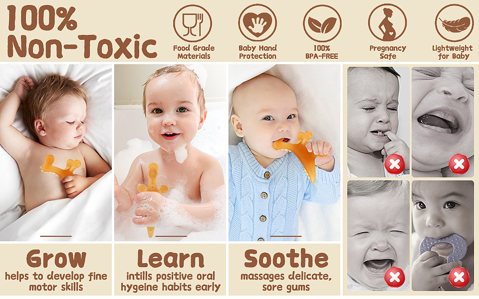 亚马逊主副图设计案例--婴幼儿牙胶