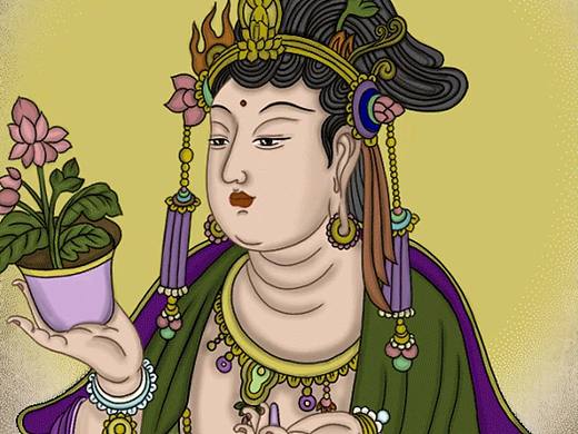 敦煌壁画动起来 之 大势至菩萨