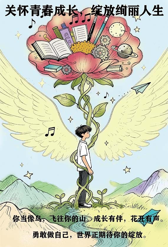 《滋养.绽放》（图ZMzk4ODg0NjEy） - 海报 - 站酷设计师一颗小桃灼原创素材 - 站酷ZCOOL