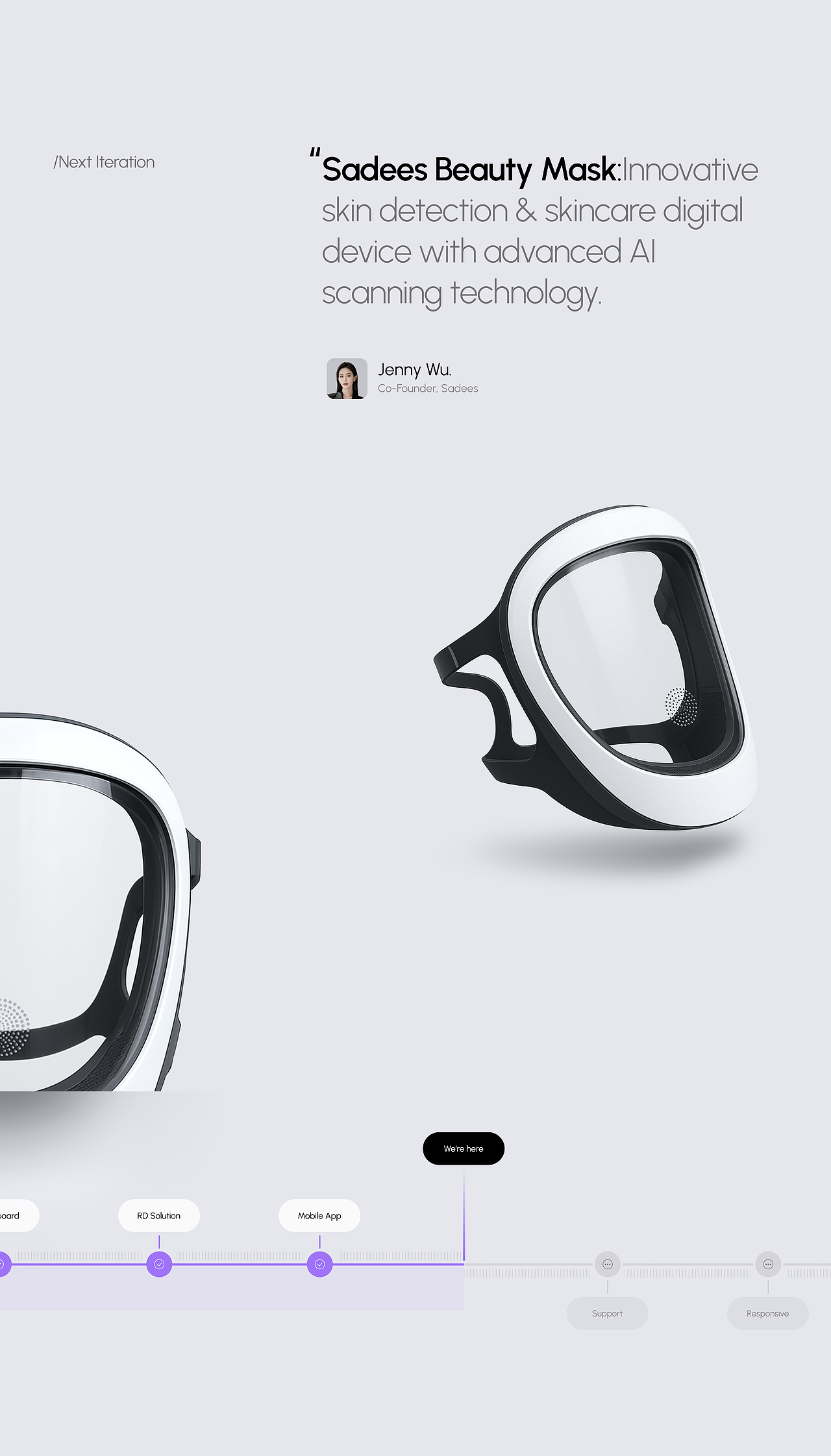 Sadees护肤面罩应用/Application