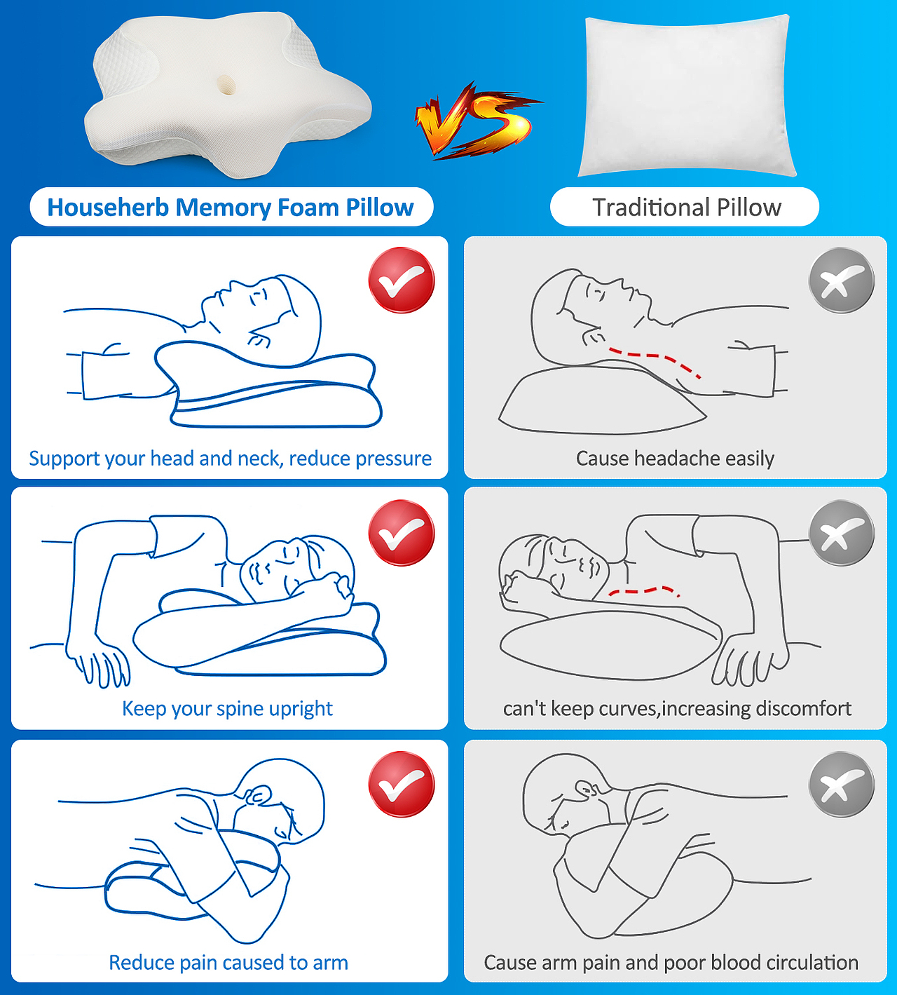 亚马逊主副图案例--枕头