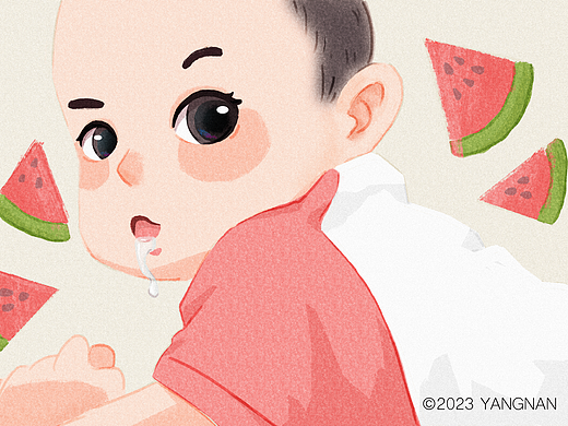 宝宝日常插画❤️