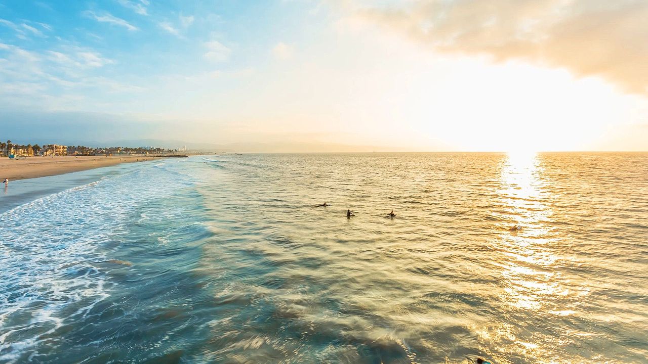  威尼斯海滩4K高清动态桌面壁纸