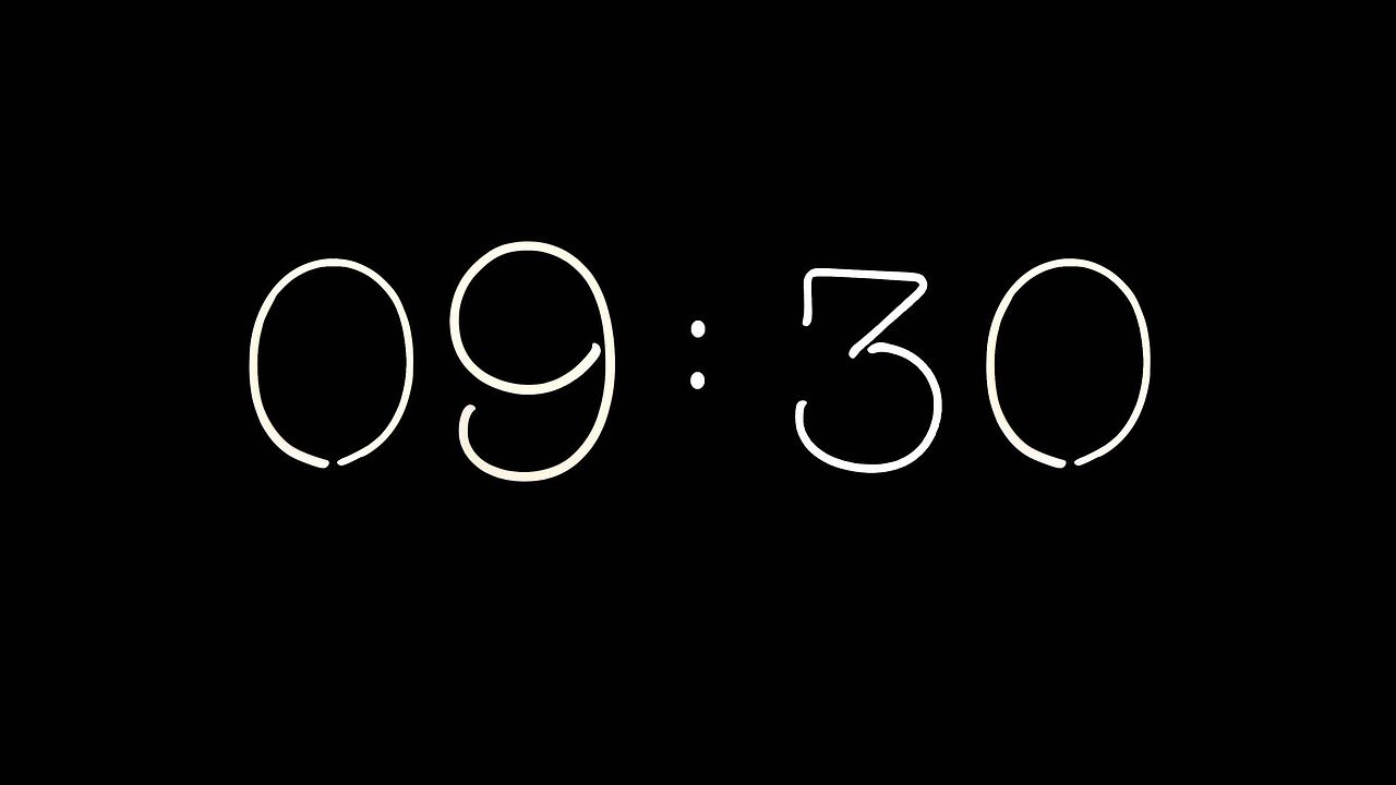 数字背景时钟5K动态桌面壁纸