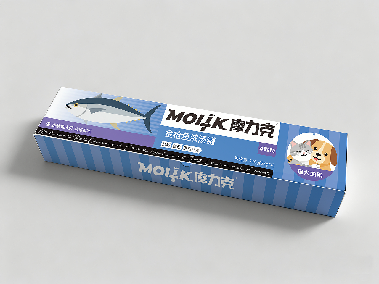 摩力克®宠物罐头 ｜ 宠物 猫狗 罐头 包装设计
