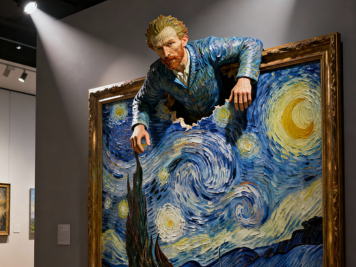 AI灵感--欢迎来到油画世界