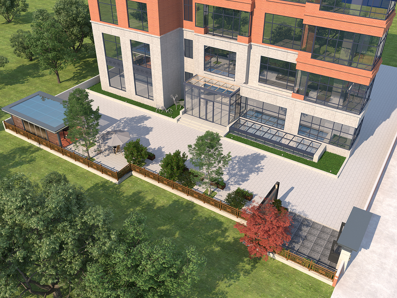 室外鸟瞰透视各建筑合集（图ZMzk4ODk0ODQ4） - 景观设计 - 站酷设计师舒瑾原创素材 - 站酷ZCOOL