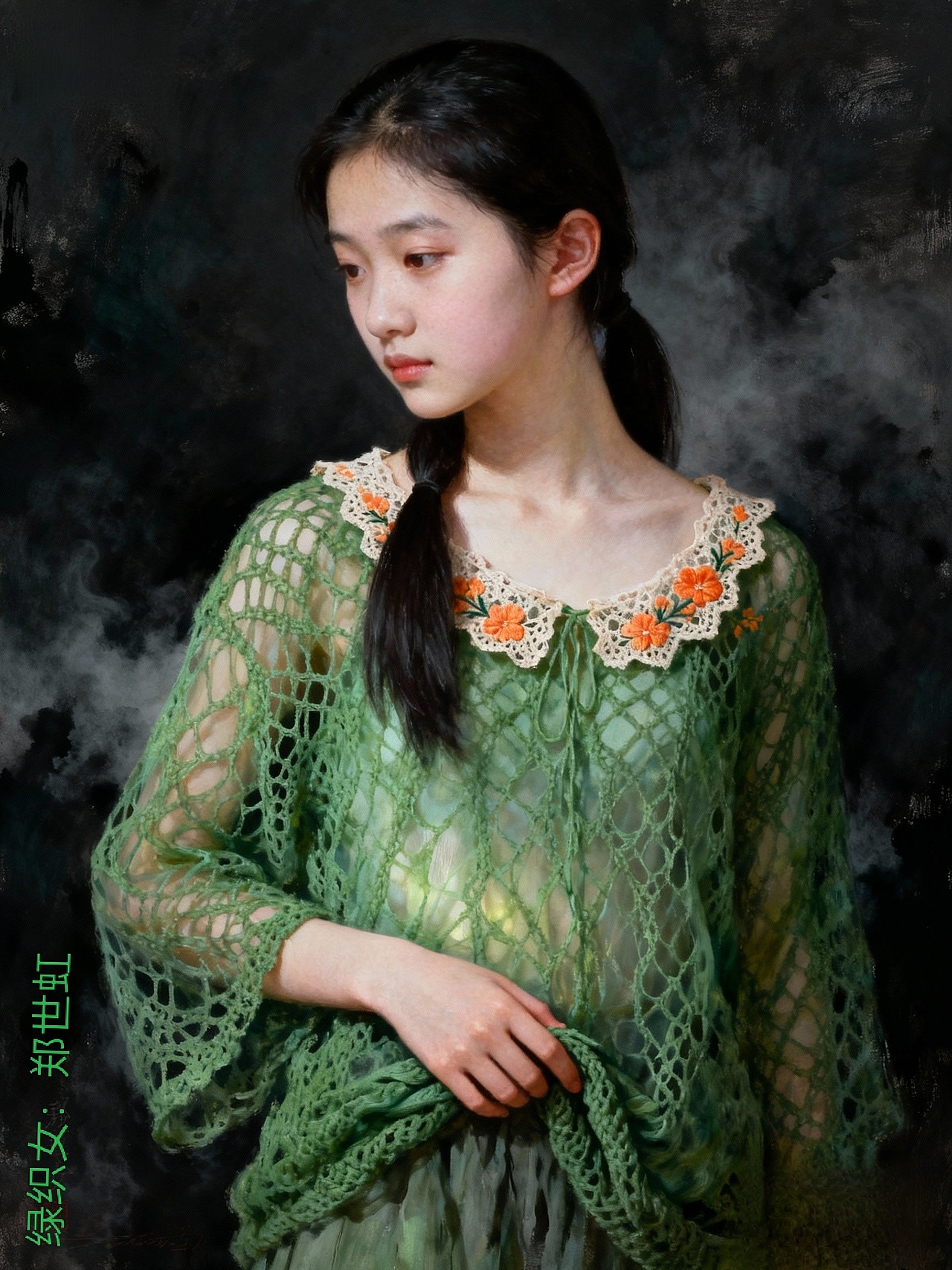 《绿织女》《幽谷山水图》（图ZMzk4ODk1ODU2） - AI作品 - 站酷设计师Z560259037原创素材 - 站酷ZCOOL