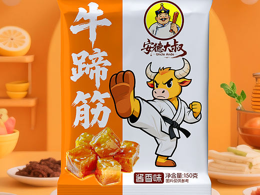 牛蹄筋牛板筋包装设计