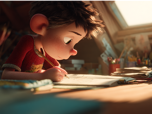 原创3D风格化短片 | 《嘿，手表！》