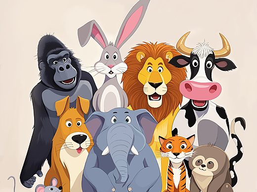 插画作品/动物世界/商业插画可授权