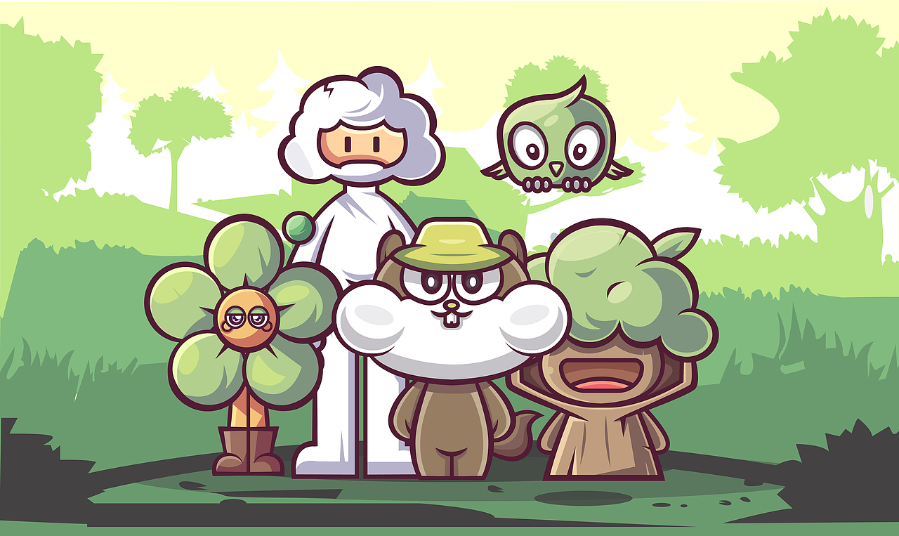 汤旺河林海奇石景区四季IP设计