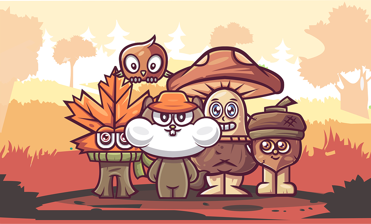 汤旺河林海奇石景区四季IP设计