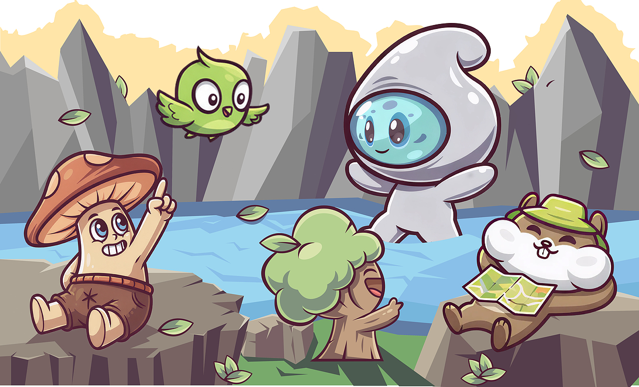 汤旺河林海奇石景区四季IP设计