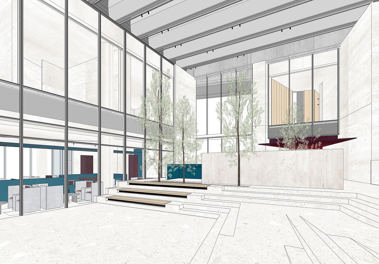 济南中海寰宇艺术中心售楼处SU模型下载（图ZMzk4OTE1NDI4） - 商业空间设计 - 站酷设计师素模网原创素材 - 站酷ZCOOL