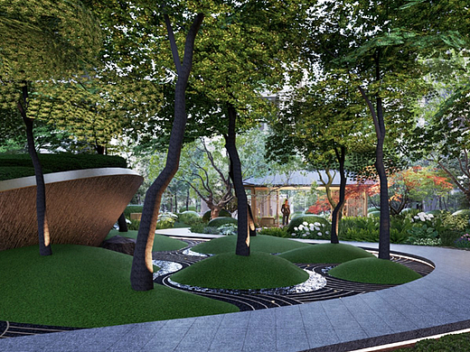 商丘中冠宸院大区景观SU模型下载