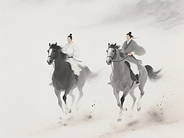 鮮衣怒馬，水墨AI練習(xí)