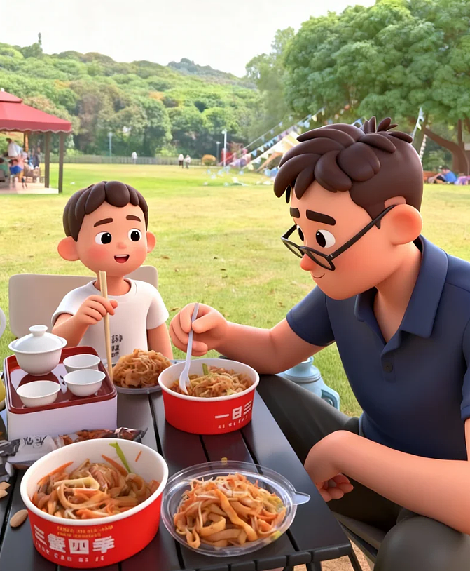 爸爸和小男孩露营的一天30（图ZMzk4OTQxNjMy） - AI作品 - 站酷设计师ladytsh原创素材 - 站酷ZCOOL