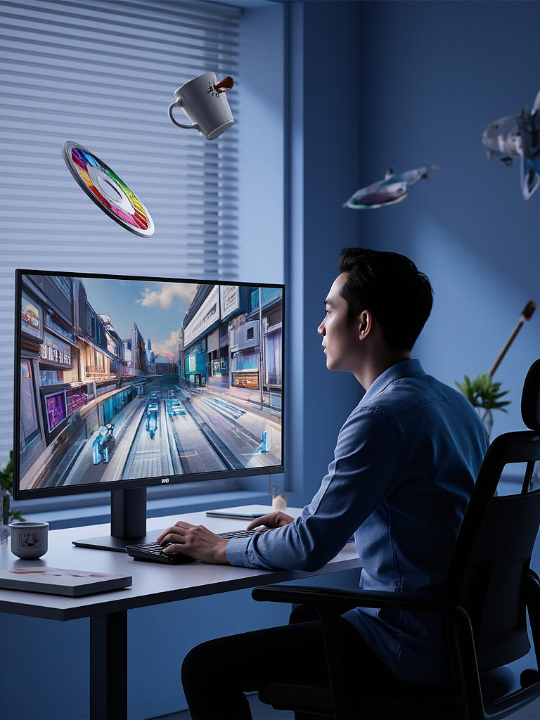 AI作品展示 明基显示器，为每位创作者构建视觉乌托邦（图ZMzk4OTQyODA0） - AI作品 - 站酷设计师苏天平原创素材 - 站酷ZCOOL