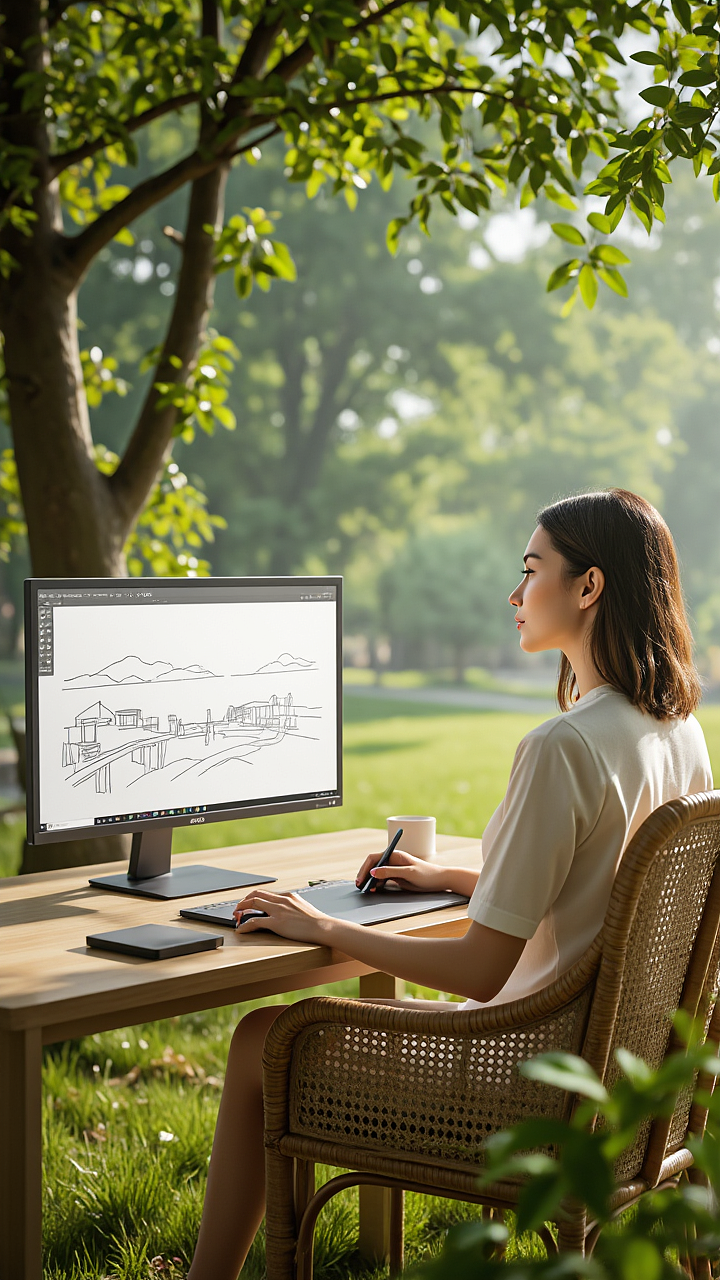 AI作品展示 明基显示器，为每位创作者构建视觉乌托邦（图ZMzk4OTQyODI4） - AI作品 - 站酷设计师苏天平原创素材 - 站酷ZCOOL