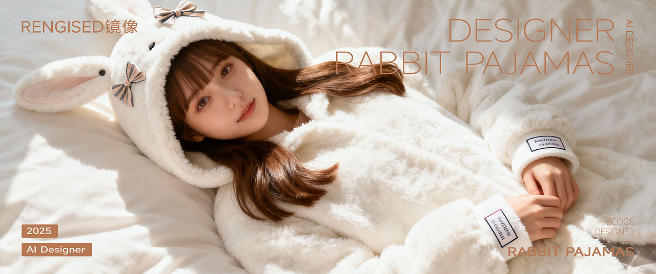 睡衣产品融合模特海报设计丨站酷AI圈（图ZMzk4OTY0Njk2） - AI作品 - 站酷设计师RENGISED镜像原创素材 - 站酷ZCOOL