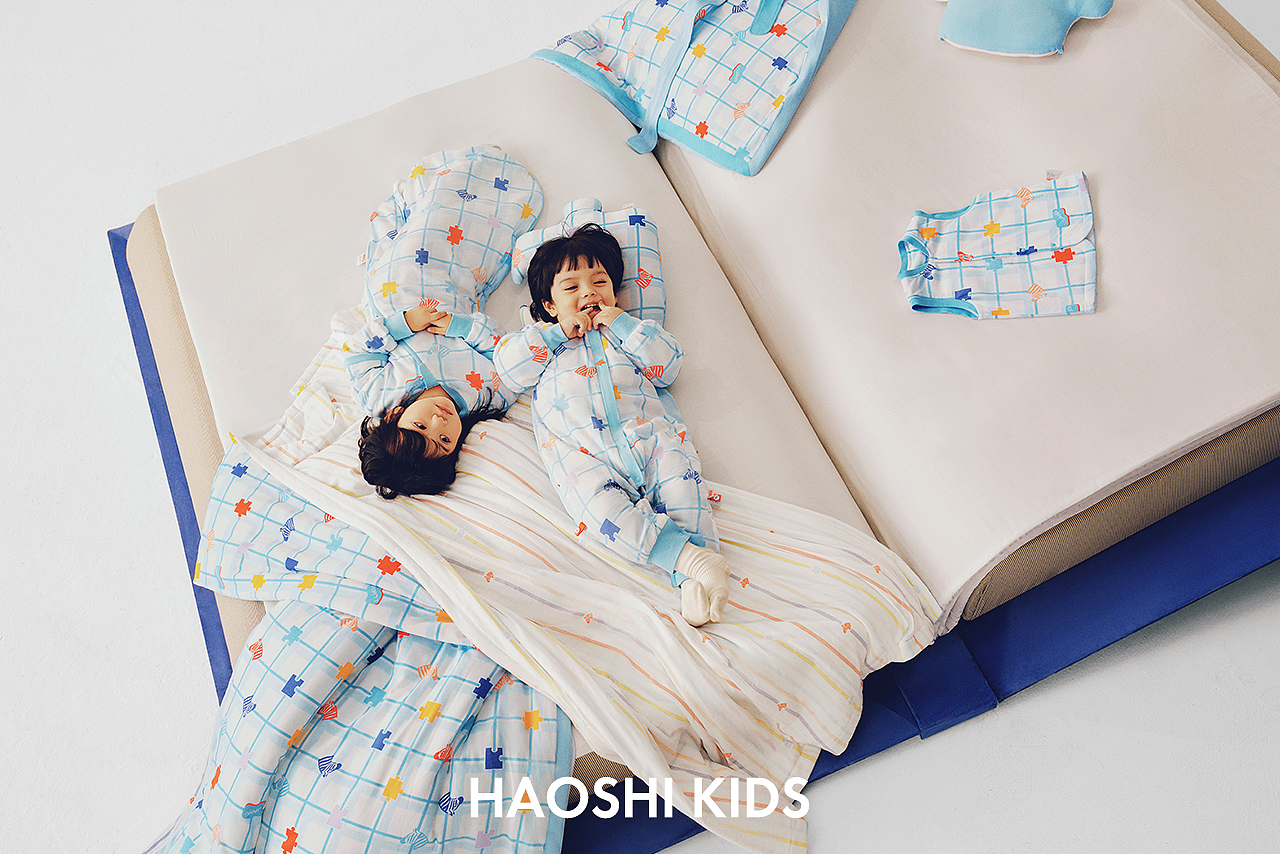 良良儿童秋冬品牌形象 X HAOSHI KIDS | 儿童睡袋摄影
