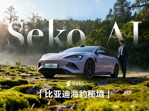 「AI灵感-比亚迪海豹秘境」-Seko  AI 