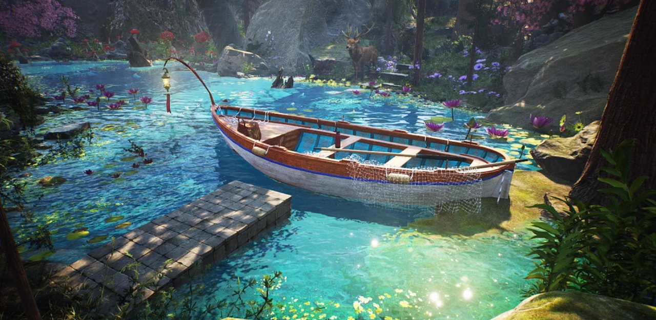 游戏场景建模渲染