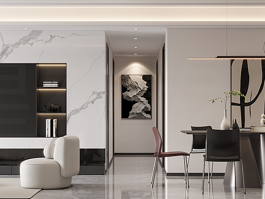 现代极简黑白灰