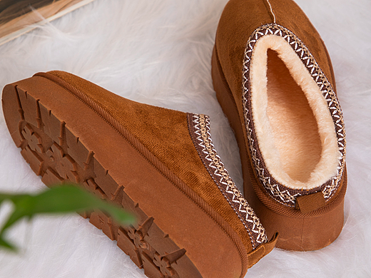 有间|CadeKonty冬款加绒雪地靴半拖勃肯鞋