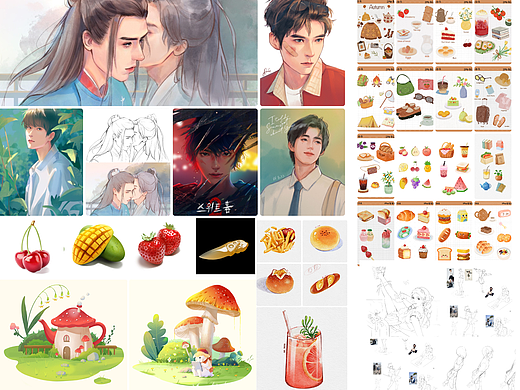 2025绘画学习总结——简笔画/水彩风/色彩/基础/摸鱼