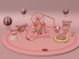 游乐园C4d创作（动画）