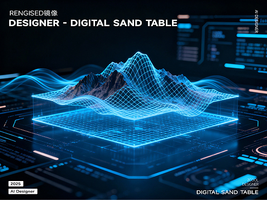 科幻地理模型沙盘主题UI界面设计丨站酷AI圈