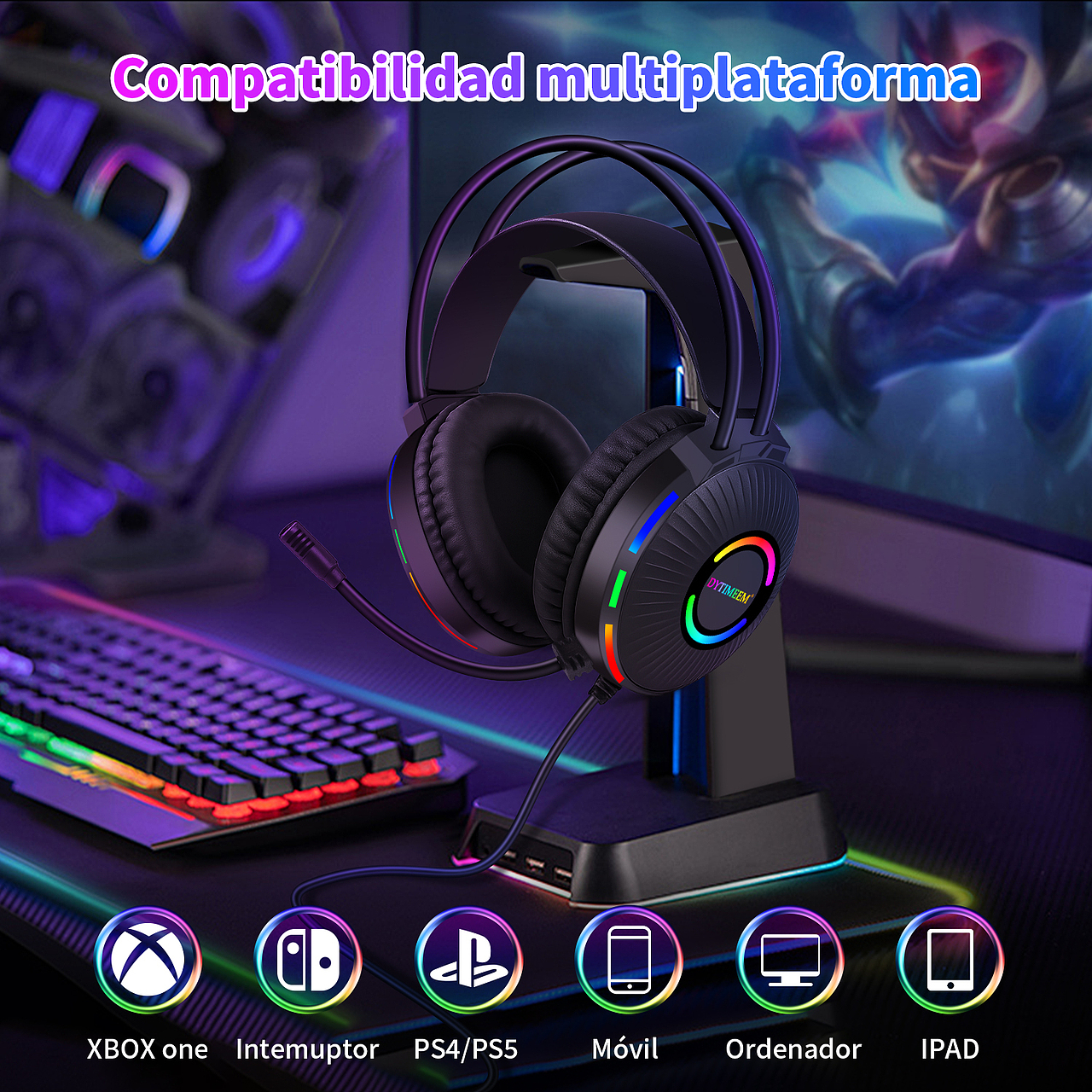 主副图:电竞游戏耳机