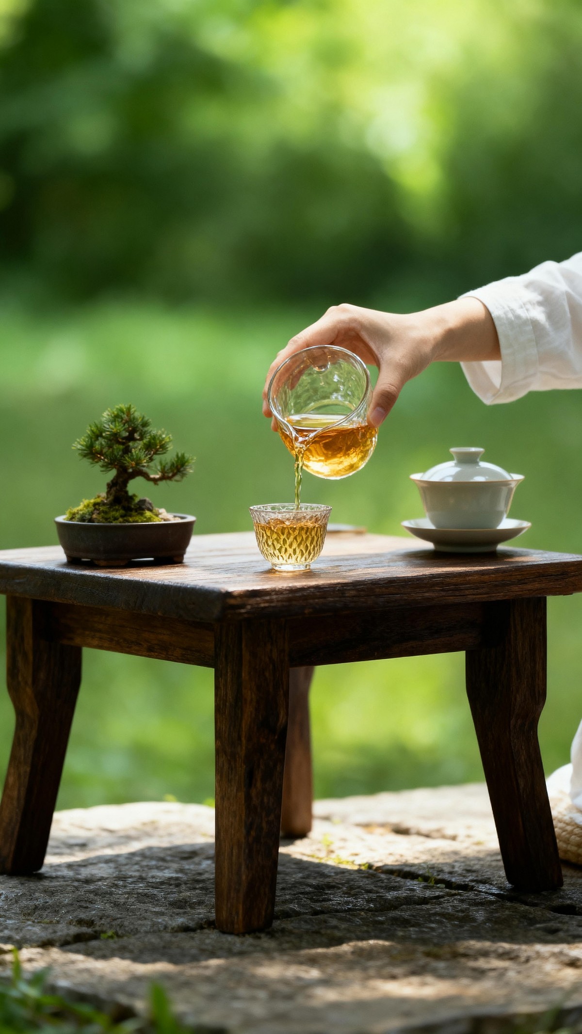饮品系列中国风女模特后期茶叶茶水茶壶茶具人像后期