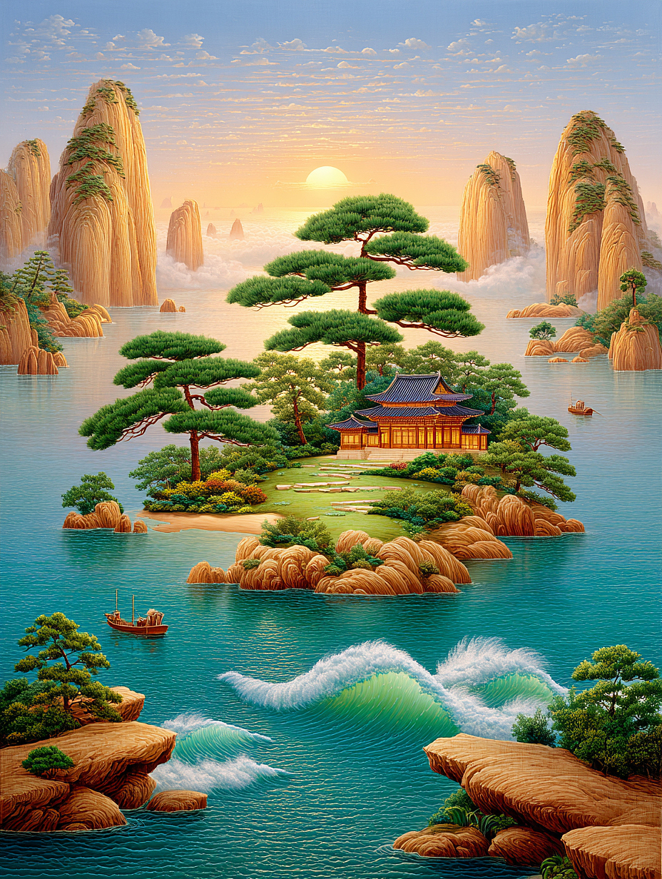 怒涛啸松:人间仙境