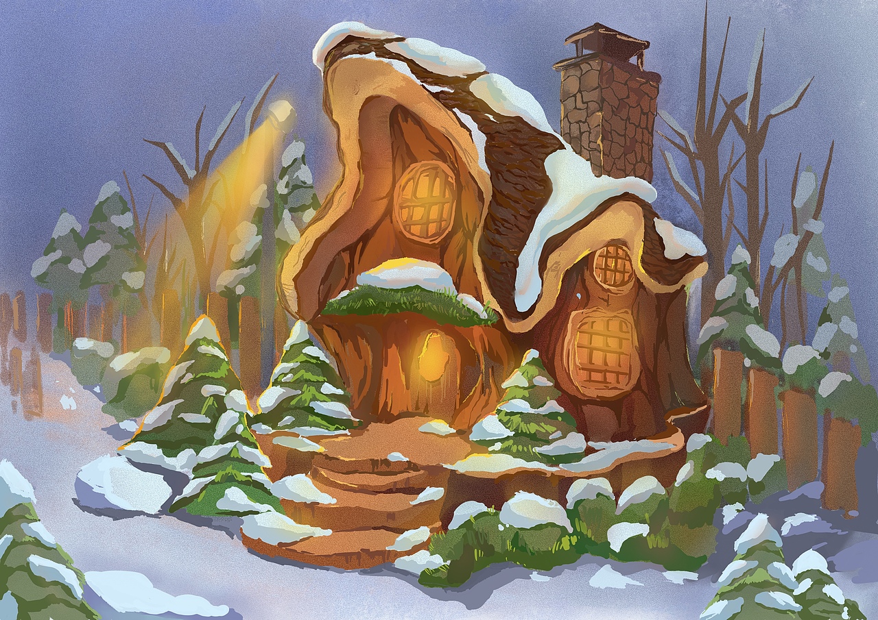 林中木屋（图ZMzk4OTg0Njcy） - 书籍/画册 - 站酷设计师aijybb原创素材 - 站酷ZCOOL