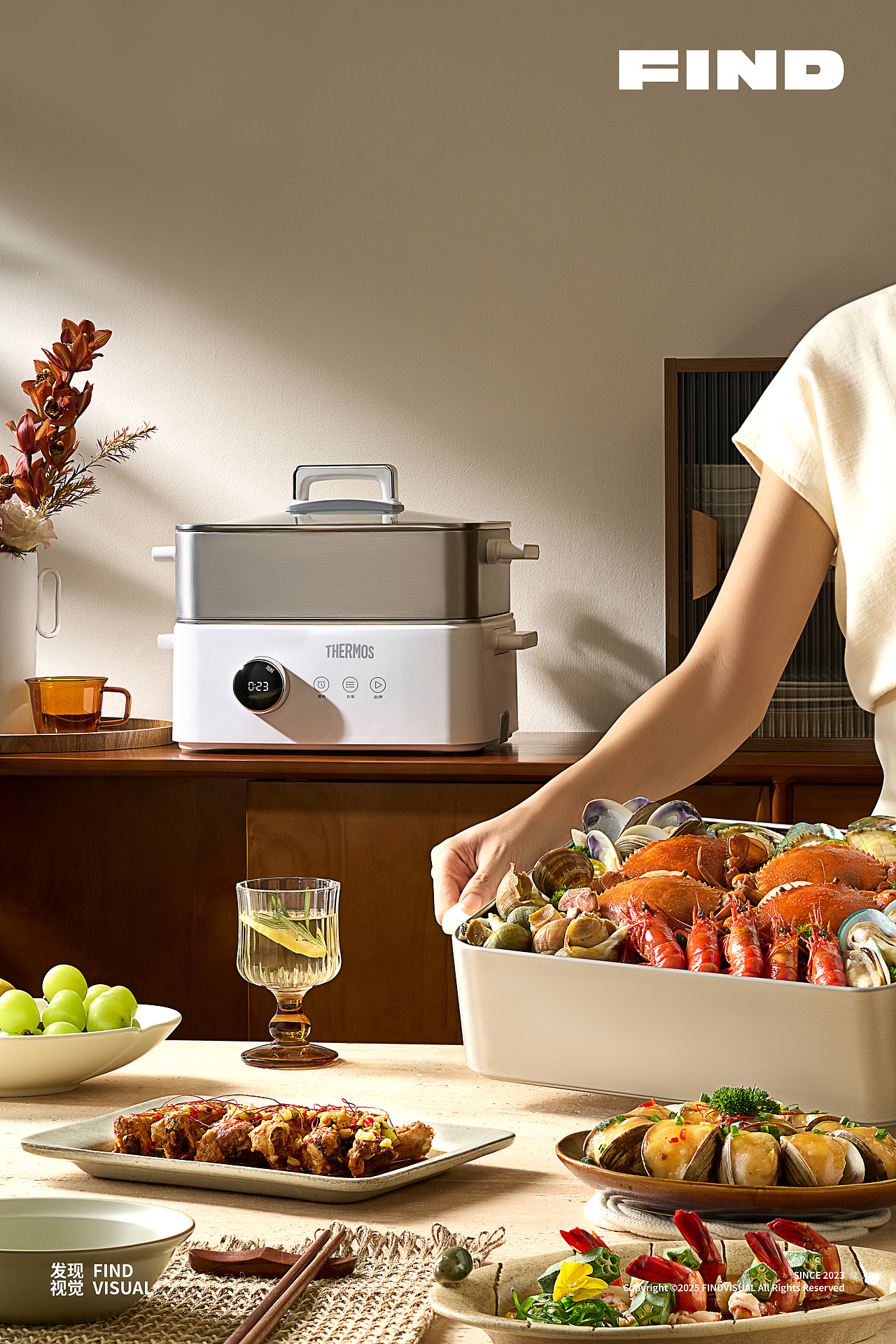 产品摄影|膳魔师电蒸锅