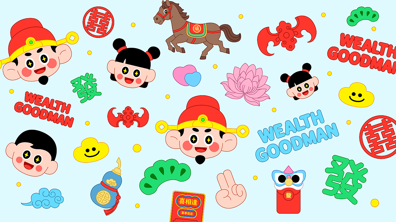Wealth goodman 财神宝宝IP设计