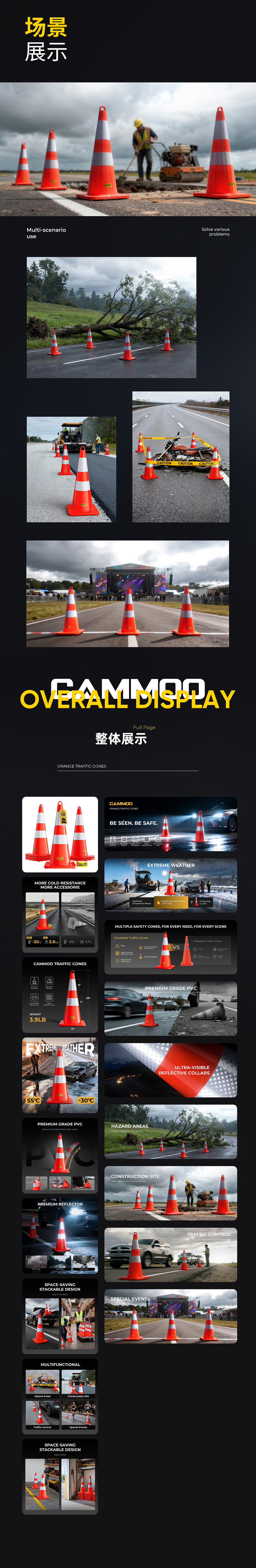跨境电商详情页 | 交通锥行筒品牌全案 ✖ LCX光锥设计（图ZMzk4OTk0OTMy） - 企业官网 - 站酷设计师光锥设计原创素材 - 站酷ZCOOL