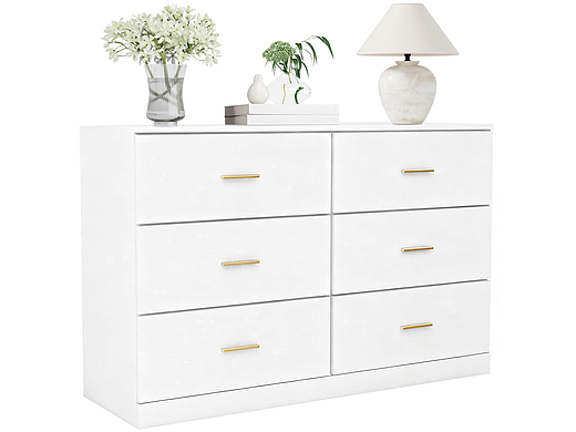 【亚马逊作品】---白色六斗柜